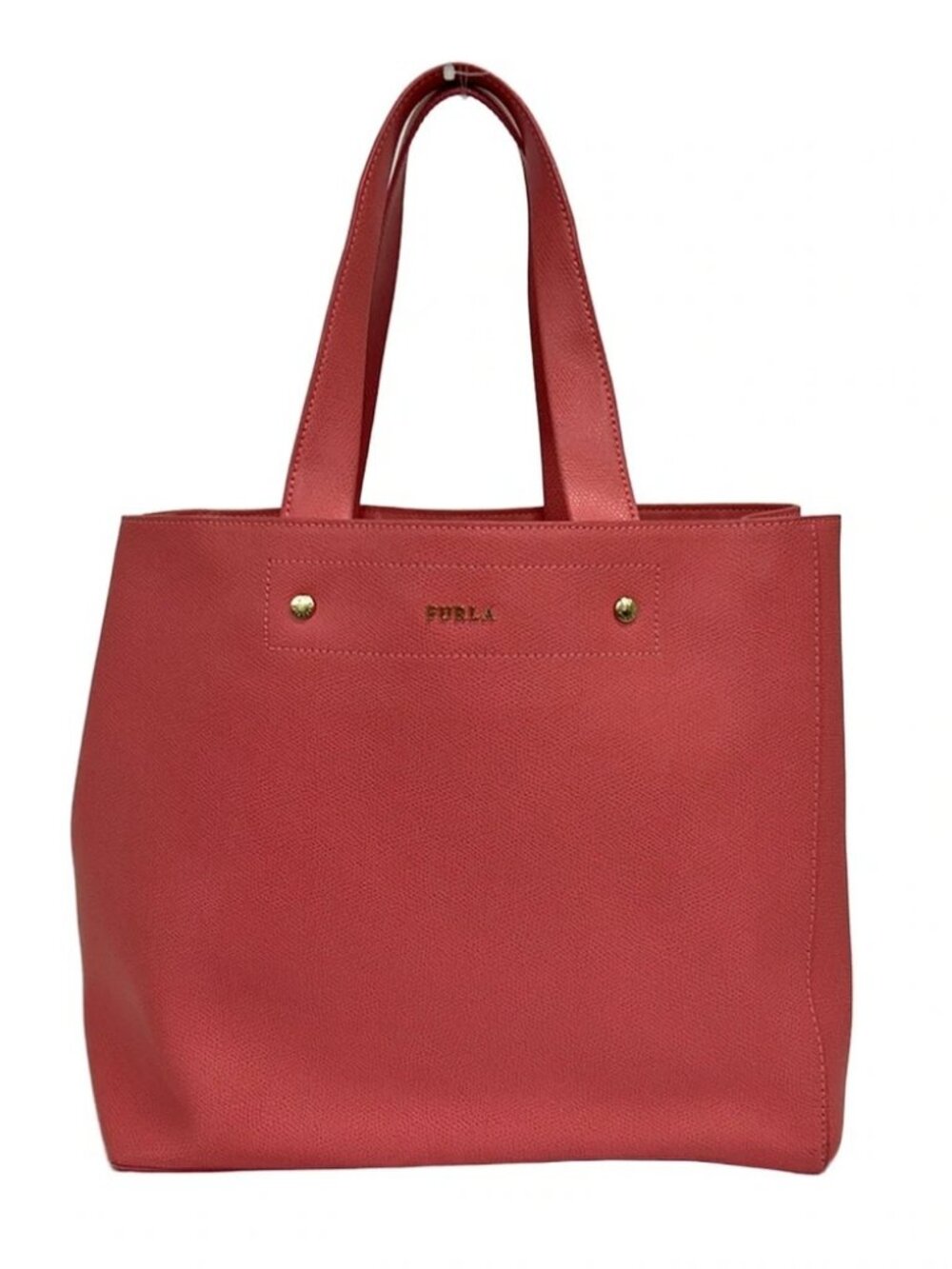 FURLA Pink Leather Tote Bag